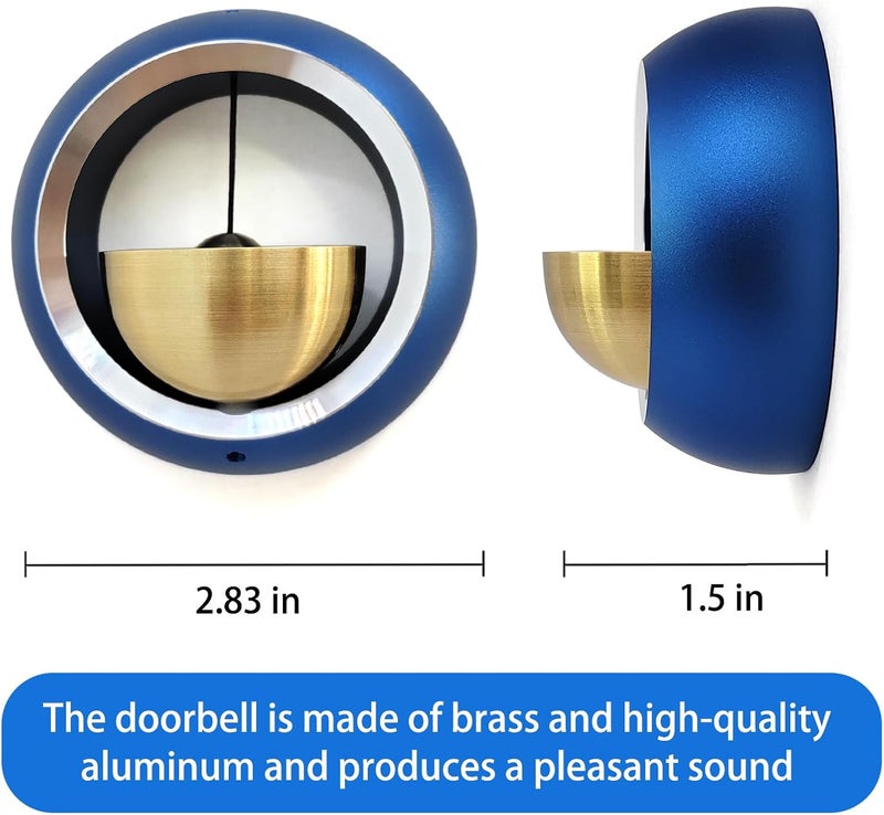 Cizenal Shopkeepers Bell for Door Opening, Door Chime for Business When Entering, Easy to Install Magnetic Doorbell, Unique Business Decorations and Entrance Hanging Decorations- Creative Gift (Blue) - Image 3